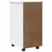 Armoire roulante avec tiroirs MOSS blanc bois de pin solide - Photo n°6