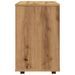 Armoire roulante chêne artisanal 46x36x59 cm bois d'ingénierie - Photo n°6