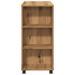 Armoire roulante chêne artisanal 60x35x75 cm bois d'ingénierie - Photo n°6