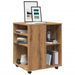 Armoire roulante chêne artisanal 60x53x72 cm bois d'ingénierie - Photo n°1
