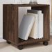 Armoire roulante chêne marron 37x33x42,5 cm bois d'ingénierie - Photo n°2