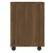 Armoire roulante Chêne marron 45x38x54 cm Bois d'ingénierie - Photo n°7