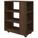 Armoire roulante Chêne marron 60x35x75 cm Bois d'ingénierie - Photo n°7