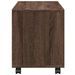 Armoire roulante chêne marron 72x33x42,5 cm bois d'ingénierie - Photo n°6