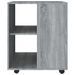 Armoire roulante Sonoma gris 60x53x72 cm Bois d'ingénierie - Photo n°5