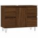 Armoire salle de bain chêne marron 80x33x60cm bois d'ingénierie - Photo n°1