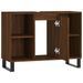 Armoire salle de bain chêne marron 80x33x60cm bois d'ingénierie - Photo n°5