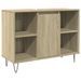 Armoire salle de bain chêne sonoma 80x33x60cm bois d'ingénierie - Photo n°2