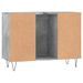 Armoire salle de bain gris béton 80x33x60cm bois d'ingénierie - Photo n°7