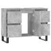 Armoire salle de bain gris béton 80x33x60cm bois d'ingénierie - Photo n°4