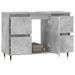 Armoire salle de bain gris béton 80x33x60cm bois d'ingénierie - Photo n°3