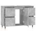 Armoire salle de bain gris béton 80x33x60cm bois d'ingénierie - Photo n°4