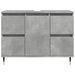 Armoire salle de bain gris béton 80x33x60cm bois d'ingénierie - Photo n°4