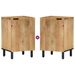 Armoire salle de bain marron 38x33,5x58 cm bois massif manguier - Photo n°6