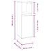 Armoire salle de bain sonoma gris 30x30x100 cm - Photo n°11