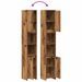 Armoire salle de bain vieux bois 30x30x183,5 cm bois ingénierie - Photo n°8