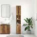 Armoire salle de bain vieux bois 30x30x183,5 cm bois ingénierie - Photo n°4