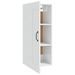 Armoire suspendue Blanc brillant 35x34x90 cm Bois d'ingénierie - Photo n°7