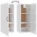 Armoire suspendue Blanc brillant 35x34x90 cm Bois d'ingénierie - Photo n°8