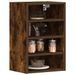 Armoire suspendue chêne fumé 40x29,5x60 cm bois d'ingénierie - Photo n°1
