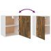 Armoire suspendue Chêne fumé 50x31x60 cm Bois d'ingénierie - Photo n°7