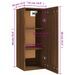 Armoire suspendue Chêne marron 35x34x90 cm Bois d'ingénierie - Photo n°10