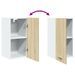 Armoire suspendue Chêne sonoma 29,5x31x60 cm Bois d'ingénierie - Photo n°8