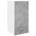 Armoire suspendue gris béton 30x31x60 cm bois d'ingénierie - Photo n°2