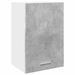 Armoire suspendue gris béton 40x31x60 cm bois d'ingénierie - Photo n°2