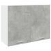 Armoire suspendue Gris béton 80x31x60 cm - Photo n°2