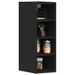 Armoire suspendue noir 20x29,5x60 cm bois d'ingénierie - Photo n°1