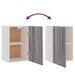 Armoire suspendue Sonoma gris 39,5x31x60 cm Bois d'ingénierie - Photo n°8