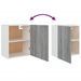 Armoire suspendue Sonoma gris 50x31x60 cm Bois d'ingénierie - Photo n°7