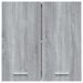 Armoire suspendue Sonoma gris 60x31x60 cm Bois d'ingénierie - Photo n°5