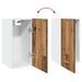 Armoire suspendue vieux bois 30x31x60 cm bois d'ingénierie - Photo n°8