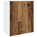 Armoire suspendue vieux bois 50x31x60 cm bois d'ingénierie - Photo n°2