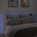 Armoire tête de lit avec LED blanc 220x16,5x103,5 cm - Photo n°4