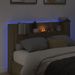 Armoire tête de lit avec LED chêne sonoma 160x16,5x103,5 cm - Photo n°4