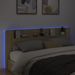 Armoire tête de lit avec LED chêne sonoma 220x16,5x103,5 cm - Photo n°4