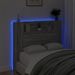 Armoire tête de lit avec LED sonoma gris 120x16,5x103,5 cm - Photo n°4