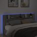 Armoire tête de lit avec LED sonoma gris 220x16,5x103,5 cm - Photo n°4