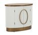 Armoire Tolosa 2 portes bois blanc design ovale - Photo n°1
