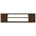 Armoire TV suspendue Chêne marron 100x30x26,5cm Bois Ingénierie - Photo n°4