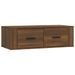 Armoire TV suspendue Chêne marron 80x36x25 cm Bois d'ingénierie - Photo n°2