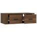 Armoire TV suspendue Chêne marron 80x36x25 cm Bois d'ingénierie - Photo n°7