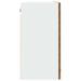 Armoire verre suspendue vieux bois 80x31x60cm bois ingénierie - Photo n°5