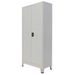 Armoire verrouillable avec 2 portes Acier 90 x 40 x 180 cm Gris - Photo n°1