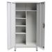 Armoire verrouillable avec 2 portes Acier 90 x 40 x 180 cm Gris - Photo n°6