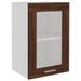 Armoire vitrée suspendue Chêne marron 40x31x60 cm - Photo n°2