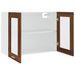 Armoire vitrée suspendue Chêne marron 80x31x60 cm - Photo n°5